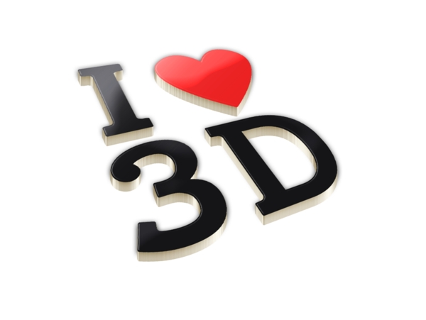 我爱3D艺术字