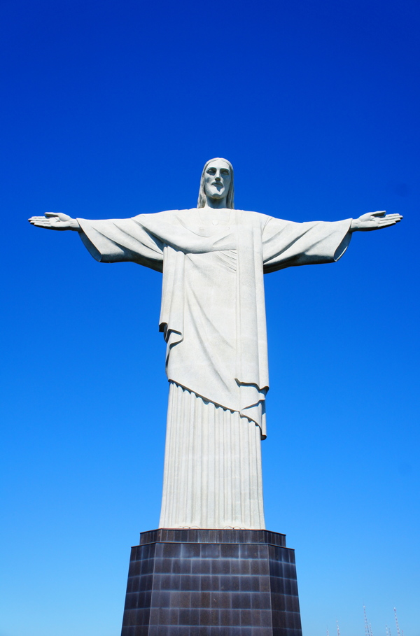 巴西山耶稣像图片