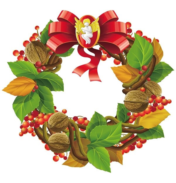 矢量圣誕節(jié)花環(huán)