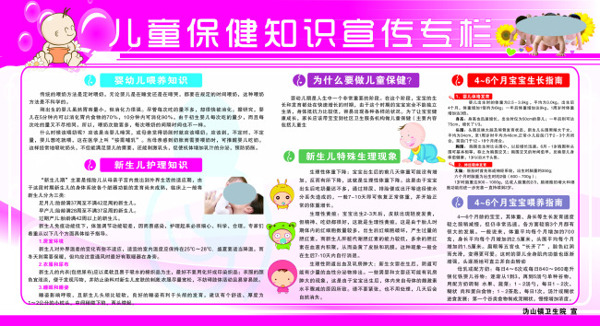 兒童保健宣傳欄