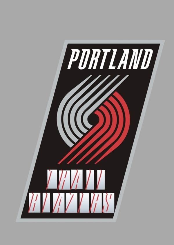 NBA开拓者队队标标志logo