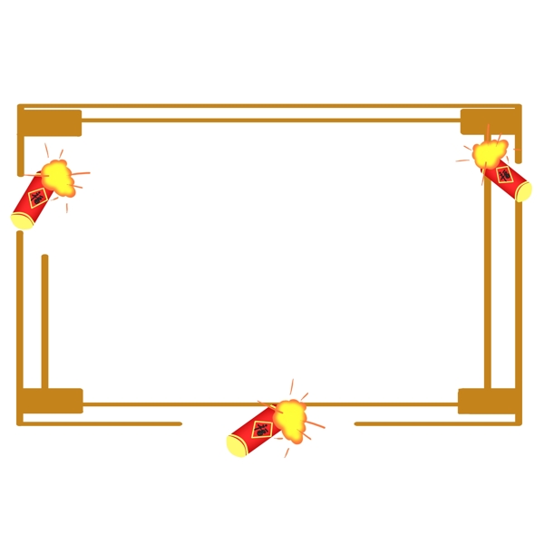 金色新年中國(guó)風(fēng)邊框