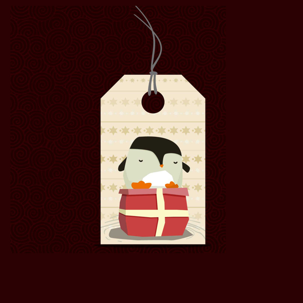 位圖吊牌動(dòng)物企鵝免費(fèi)素材