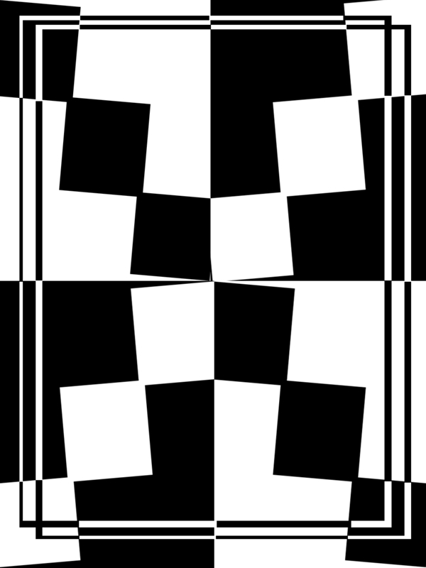原创几何黑白色块边框背景