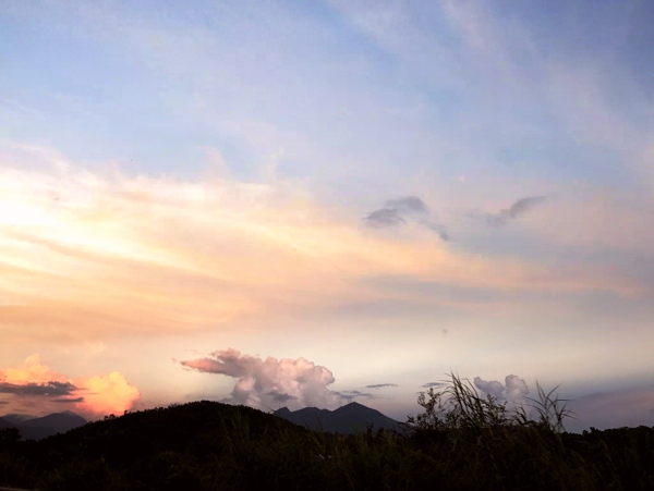 日落的天空