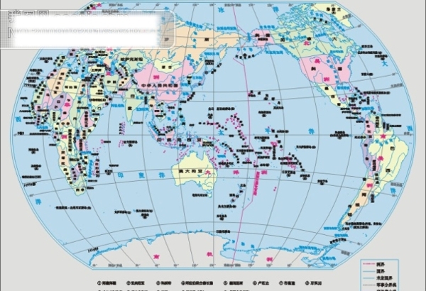 矢量世界地图CDR9格式