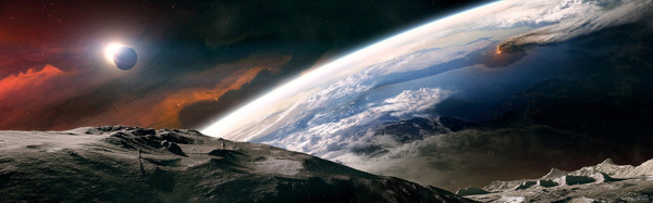 大氣星球宇宙背景
