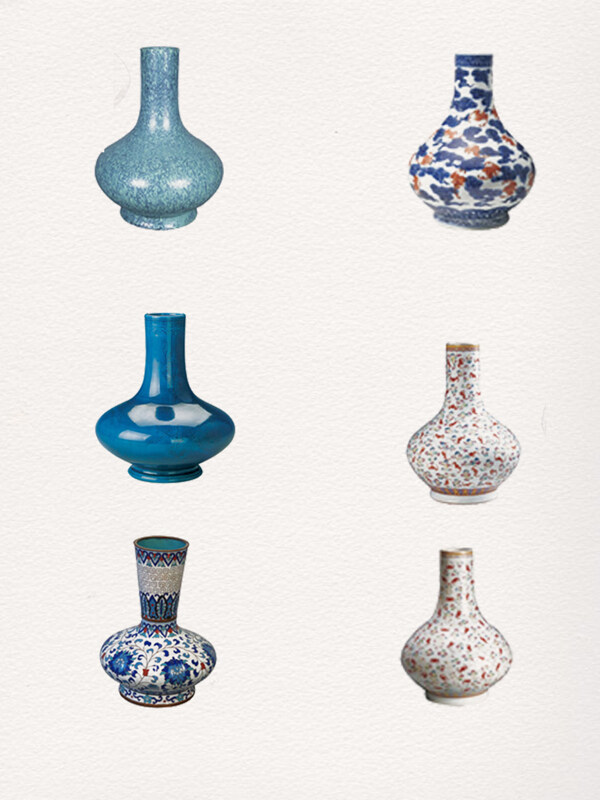 一组古代风格花瓶素材整理