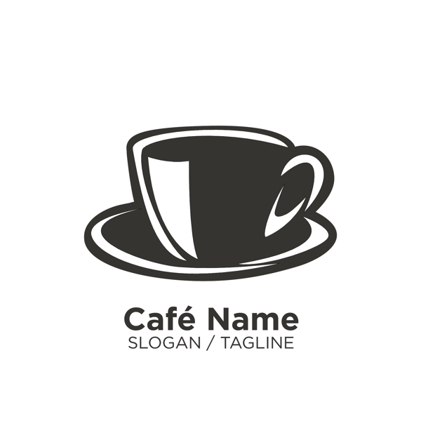 精美時尚咖啡店鋪logo設(shè)計矢量源文件
