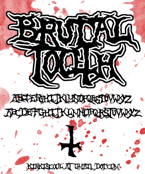brutaltooth英文字體下載