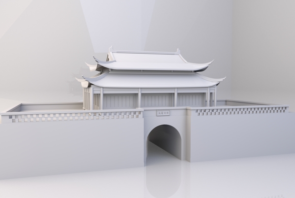 中國風(fēng)古典建筑譙樓