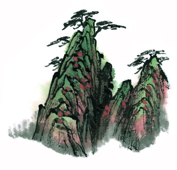 水墨山水畫圖片