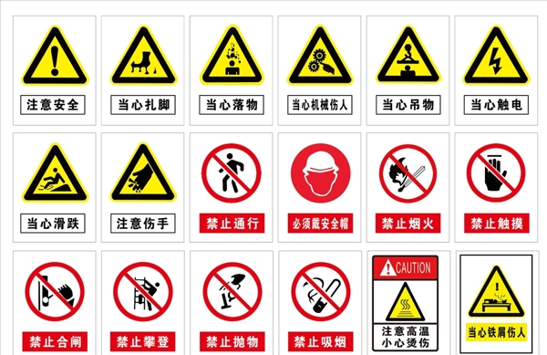 工地警示牌