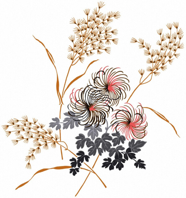 位圖時尚休閑女裝成熟優(yōu)雅女裝植物花卉免費素材