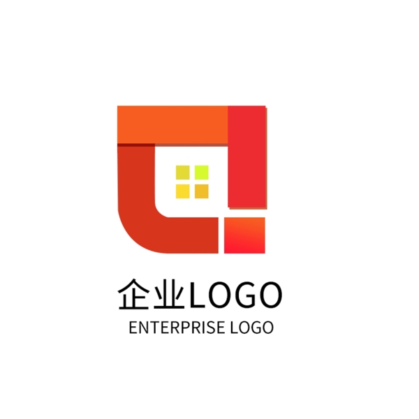 原创橙色渐变企业公司LOGO标志设计