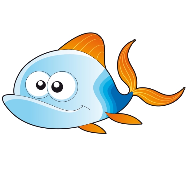 印花矢量图童装卡通动物动物鱼免费素材