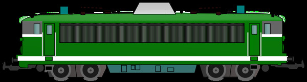 绿色火车车厢免抠png透明图层素材