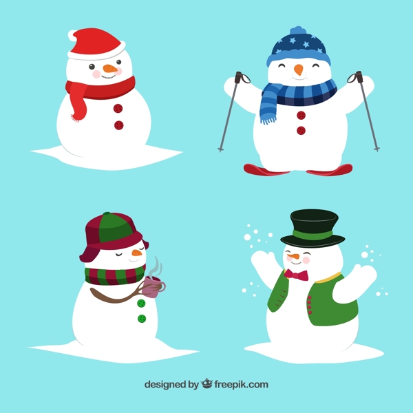 冬季微笑雪人