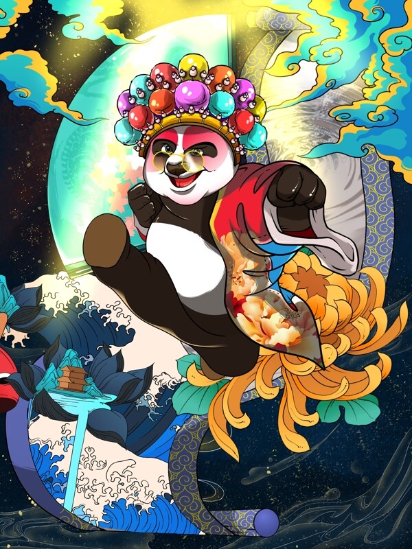 國潮插畫