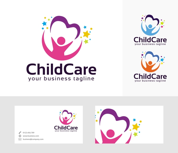 幼儿logo设计模板
