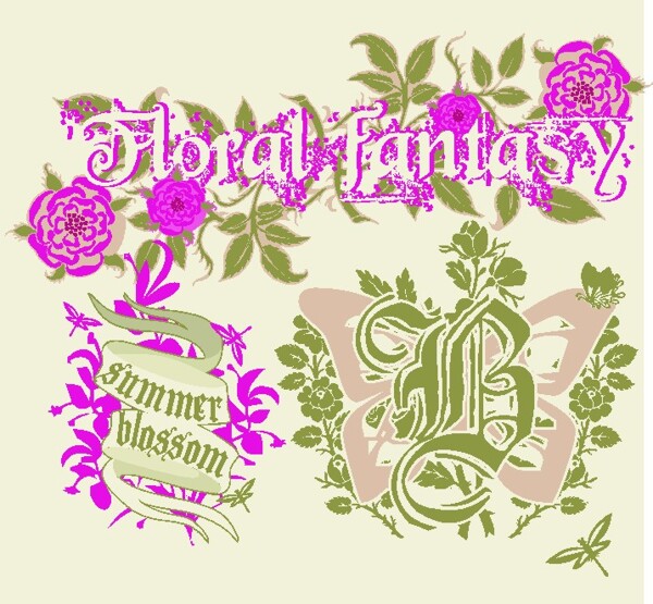 歐美花紋8241矢量CDR