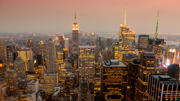 美丽纽约夜景图片