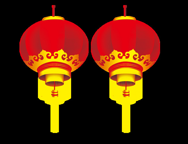 喜庆中式灯笼元素