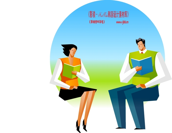 商務(wù)插畫商務(wù)矢量素材商務(wù)男性HanMaker韓國設(shè)計(jì)素材庫