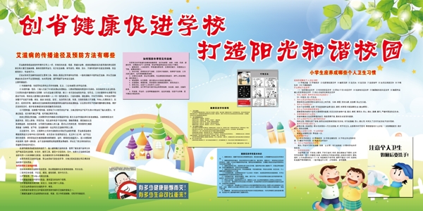 創(chuàng)省健康促進校園展牌圖片