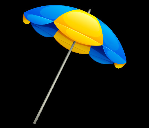 遮阳伞夏季旅游合成海报素材