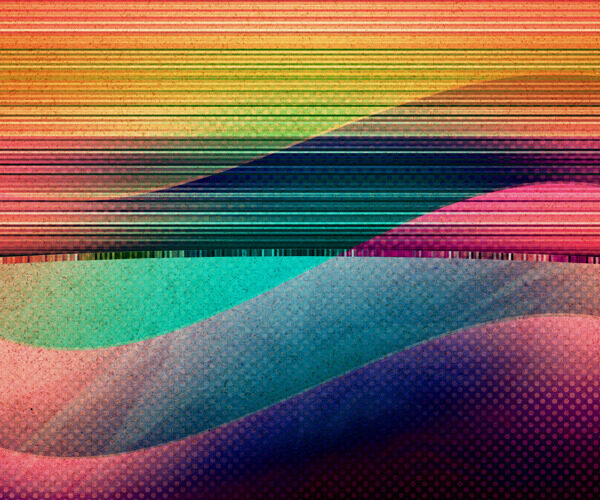 復(fù)古波浪背景