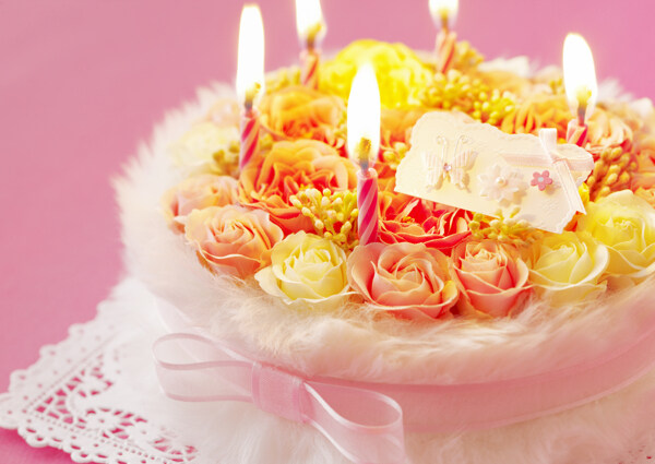 情人节鲜花蛋糕