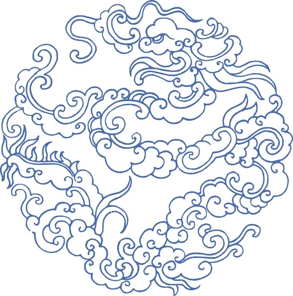 龍魚祥云圖片