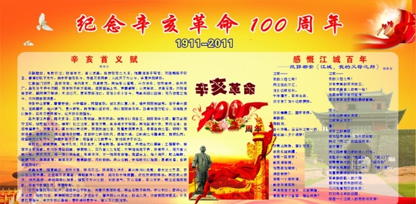 纪念辛亥革命100周年图片