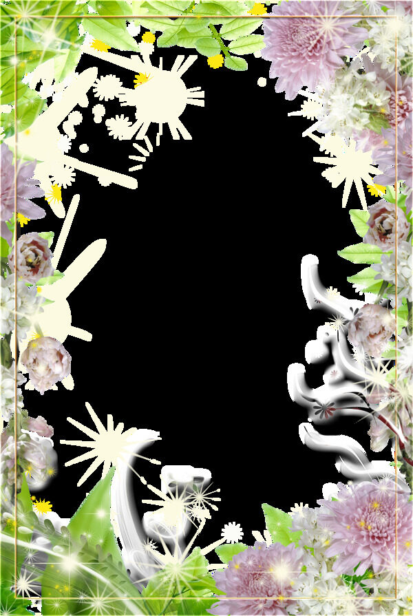 花樣相框圖片