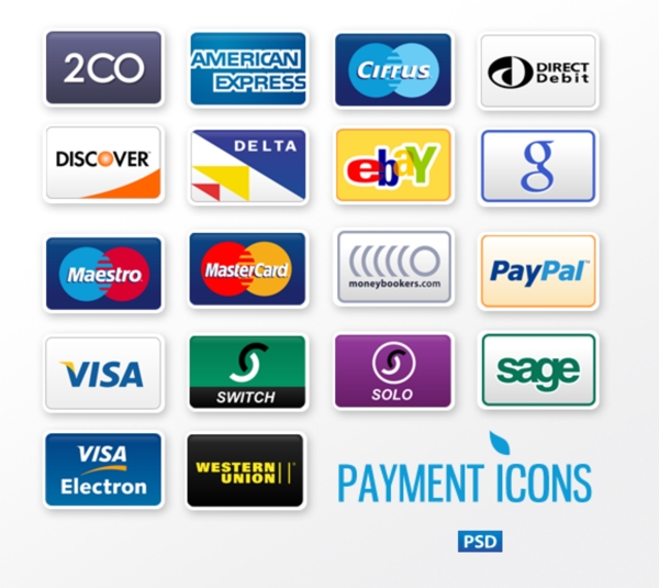 银联卡信用卡PSD设计模板