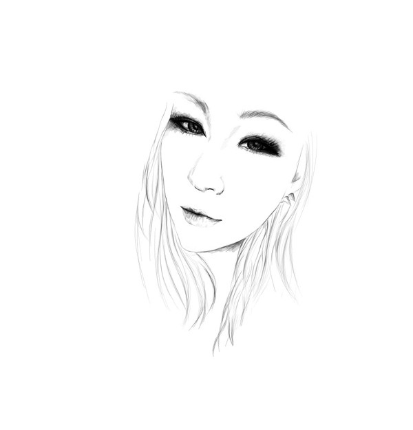 位圖藝術(shù)效果手繪人物女人免費素材