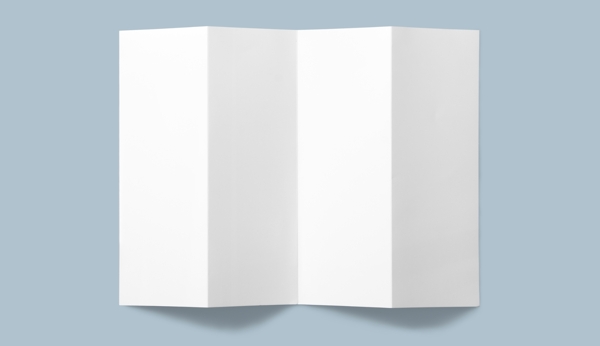 四折页白纸贴图模板