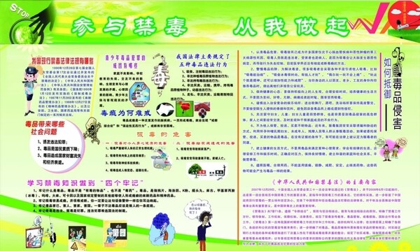 禁毒宣傳窗