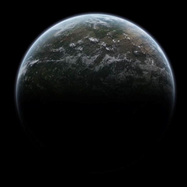 月牙星空psd分層效果圖