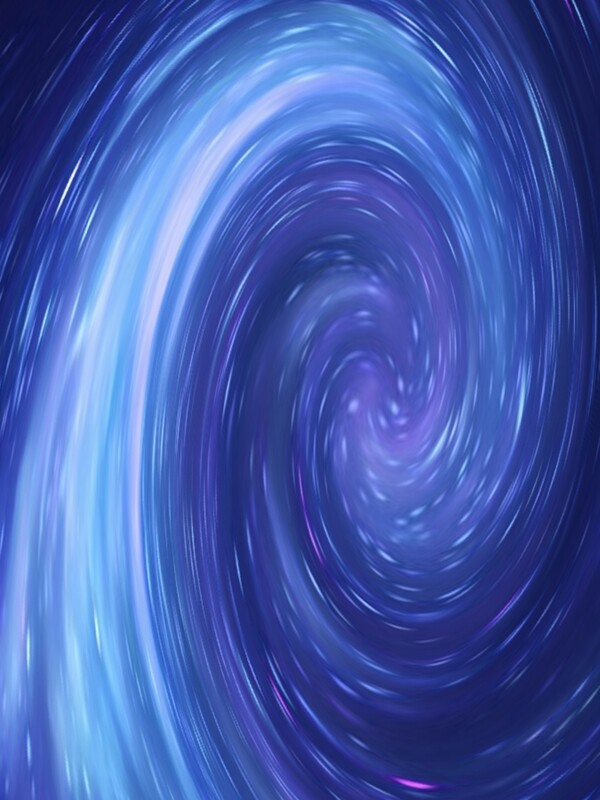 蓝色星空旋涡造型太空渐变海报素材背景