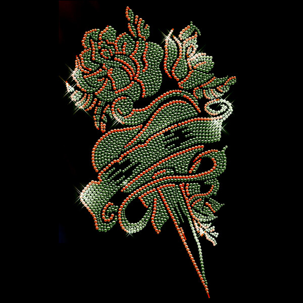 燙鉆植物花朵免費(fèi)素材