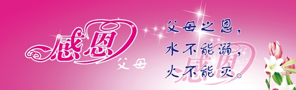 感恩系類展板圖片