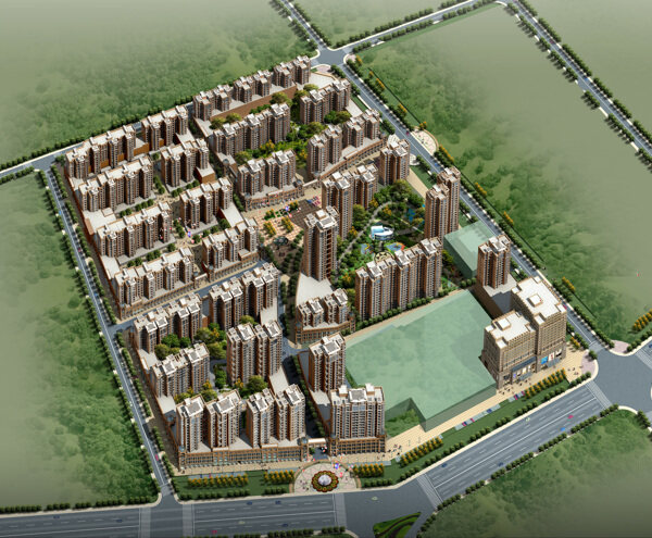 小區(qū)鳥瞰圖圖片