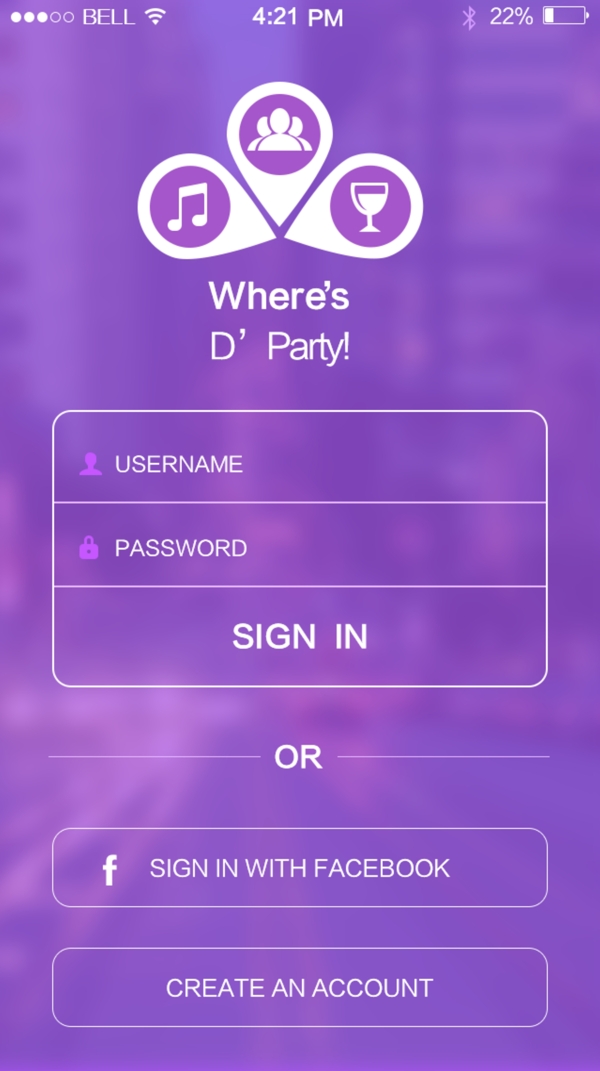 APP登錄頁面