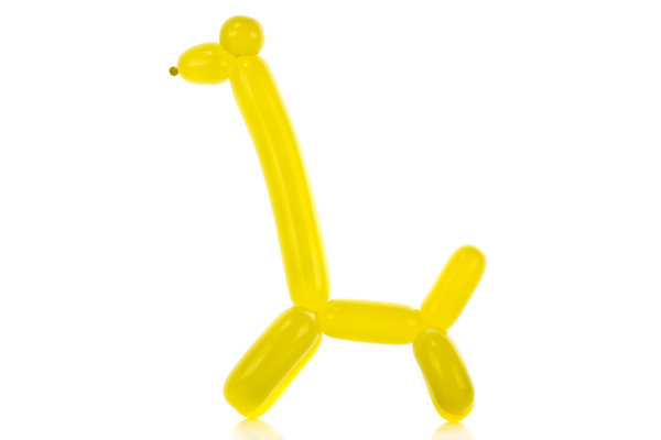 黄色气球长颈鹿图片