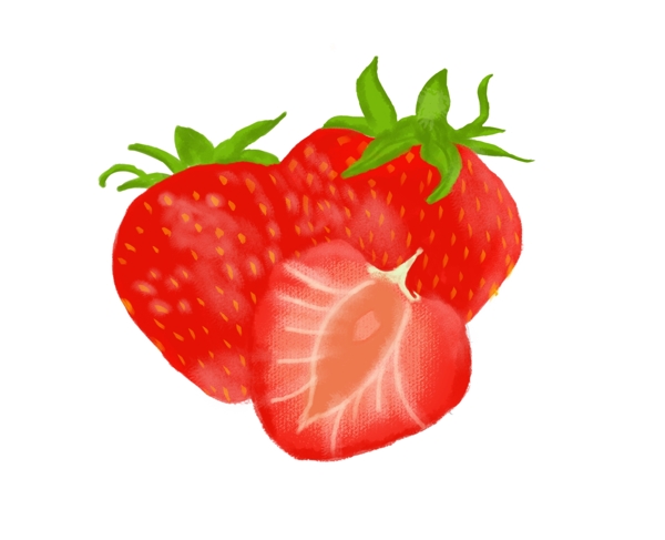 手绘草莓