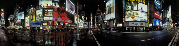 纽约时代广场的晚上全景大图