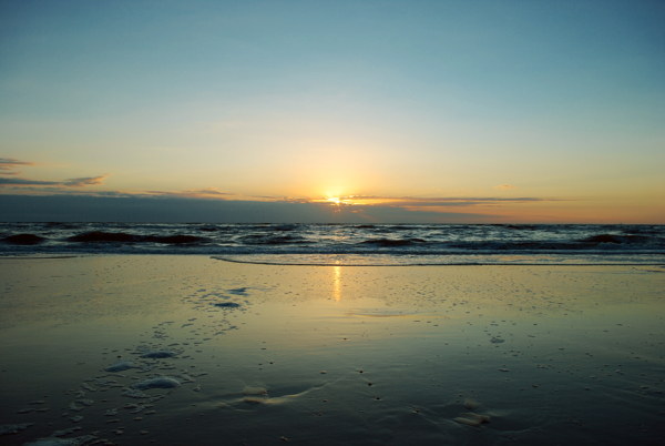 海洋日落美景图片