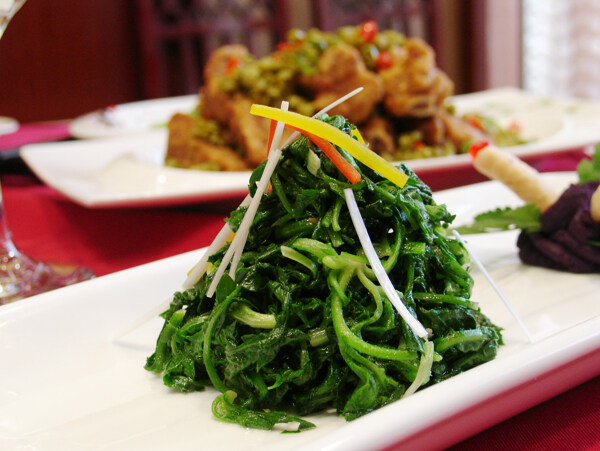 蔥油野菜圖片